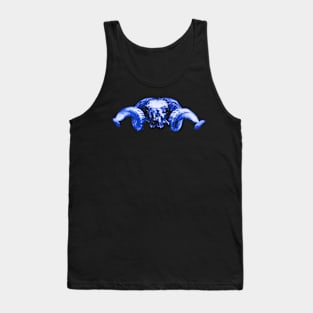 Ram Skull Blue Tank Top